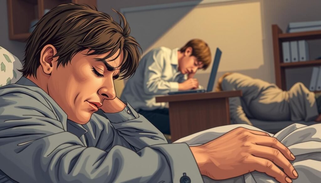 Narcolepsy Symptoms Illustration Narcolepsy Symptoms Illustration